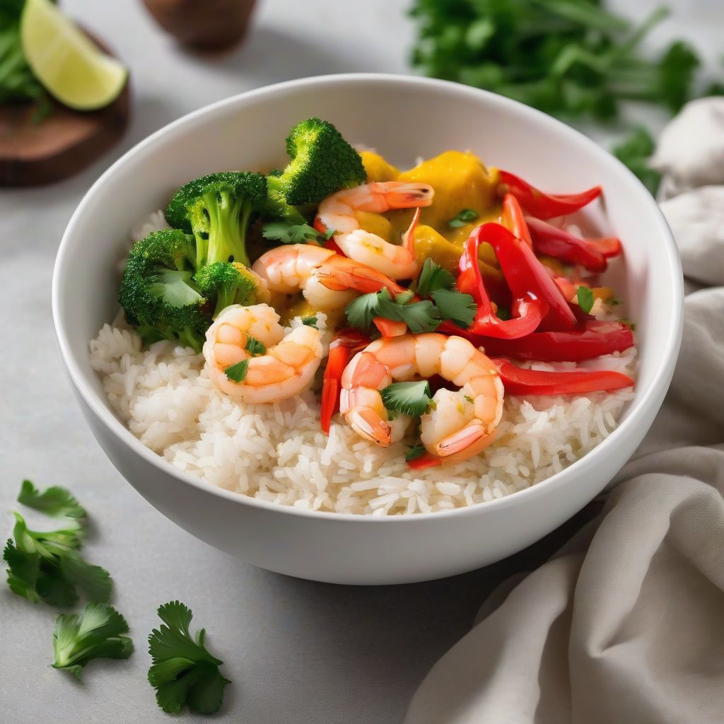 Creamy Coconut Curry with Shrimp and Vegetables