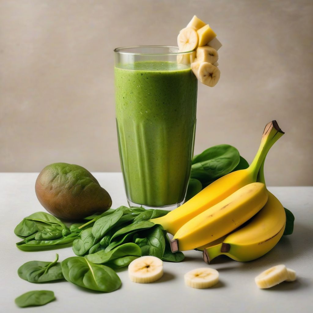 Green Smoothie with Spinach and Banana