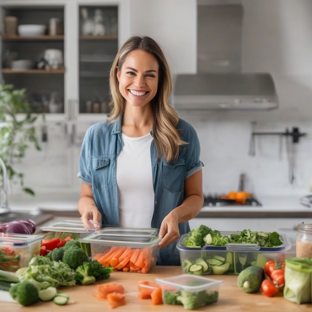 Meal Prepping Woman