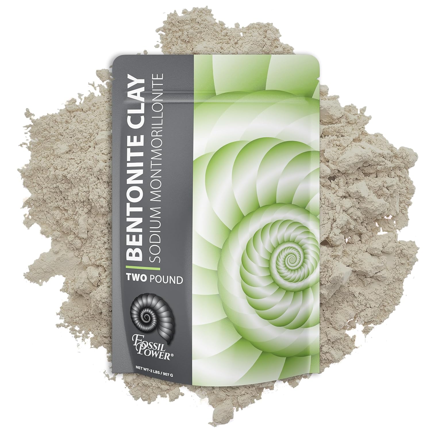 Bentonite Clay Food Grade Powder 2 Lb – Natural Heavy Metal Detox & Pore Cleansing | Indian Healing | DIY Hair & Facial Mask Treatment for Oily Skin | Toothpaste, Deo, Bath & Foot Soak